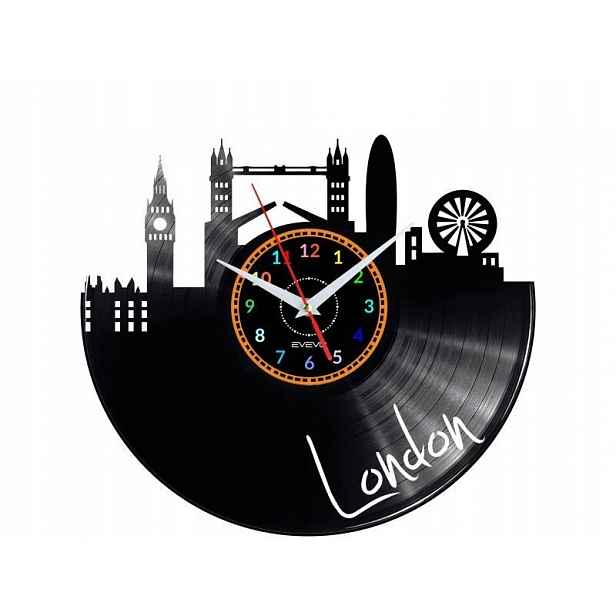 Londýn Dárek Originální dekorace do domu Hodiny z vinylové desky