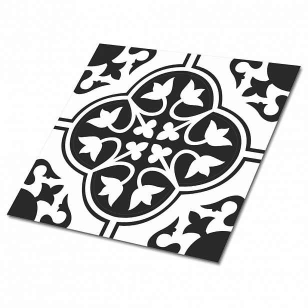 TULUP SAMOLEPICÍ OBKLADY NA STĚNU 9 ks 30x30 cm Květinový ornament