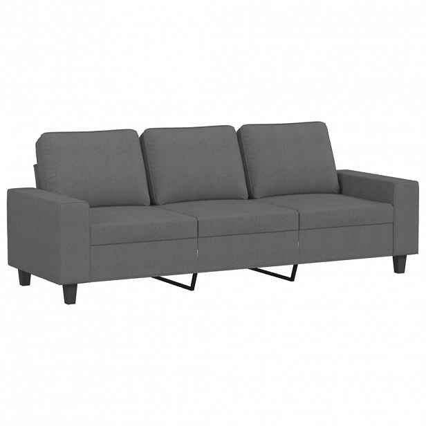 vidaXL 3místná pohovka tmavě šedá 180 cm textil