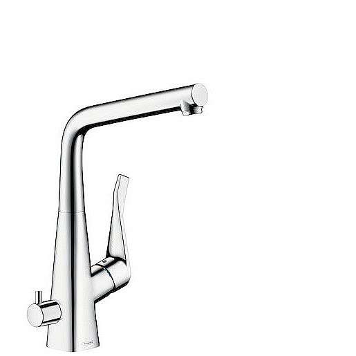 Dřezová baterie Hansgrohe Metris M71 s otočným raménkem chrom 14888000