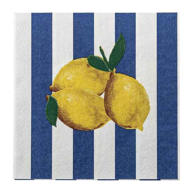 Papírové ubrousky v sadě 20 ks 33x33 cm Limone – Bloomingville