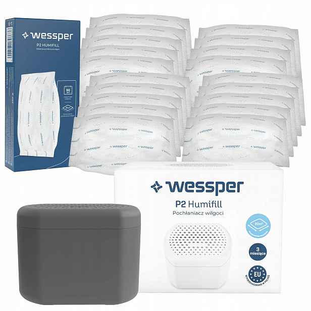 Pohlcovač vlhkosti, odvlhčovač vzduchu Wessper 20x náplň do pohlcovače