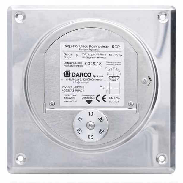 Regulátor Komínového Tahu Darco 140x140 Stabilizátor Pro Zděný Komín