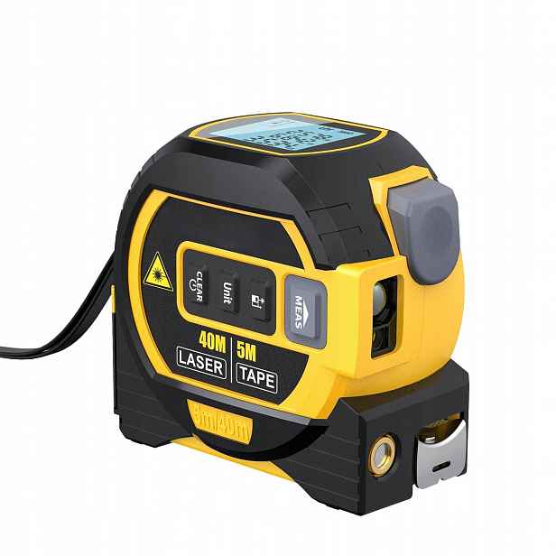 Metr svinovací 500 cm Digitální laserový dálkoměr 40 m Vodováha 3v1