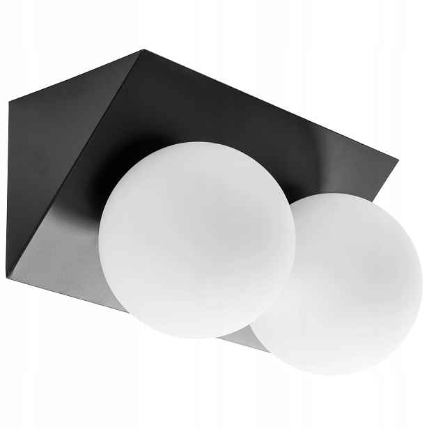 Nástěnná Lampa Kovová, Černá, Bílá, Stínidlo