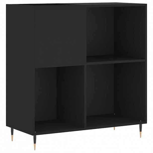 vidaXL Skříňka na LP desky černá 84,5 x 38 x 89 cm kompozitní dřevo