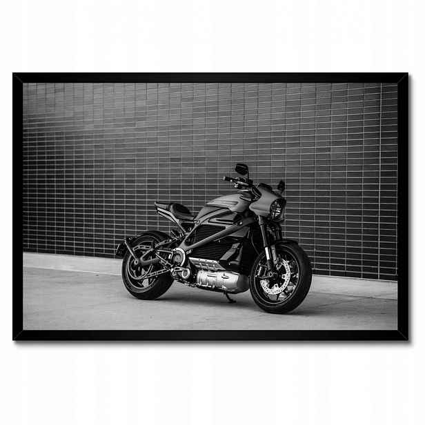 Plakáty v rámu 60x40 Harley Davidson Motocykl