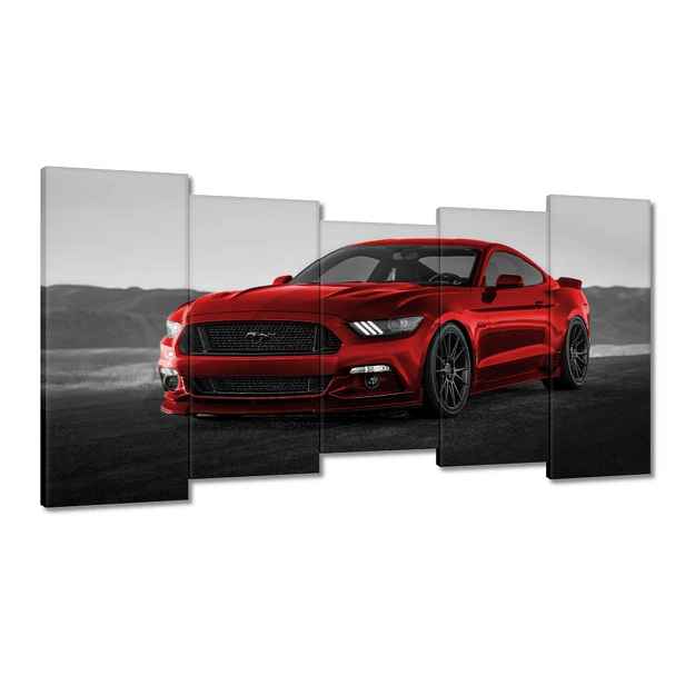 Obrazy 150x80 Červený Ford Mustang Usa