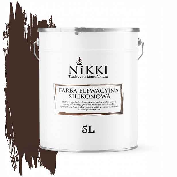Barva 5 l na vnější Uv omítku Čokoládově hnědá Barvy