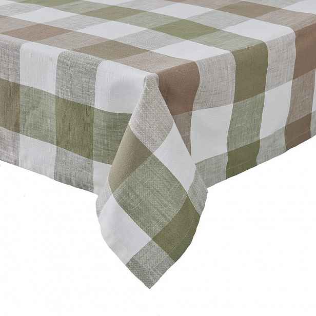 MOUNTAIN LODGE Ubrus 160 x 250 cm - zelená/hnědá