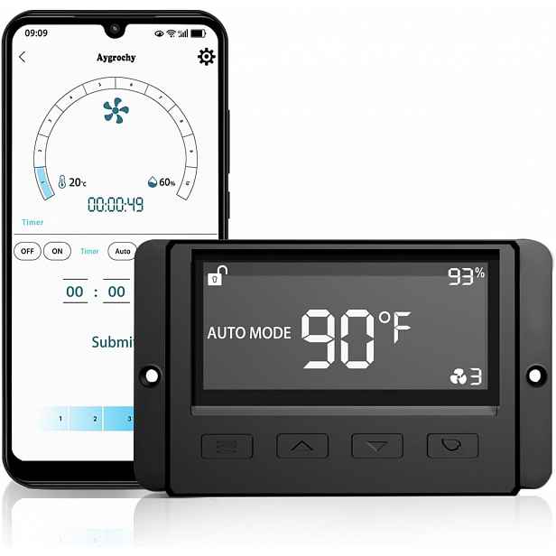 Regulátor Teploty Domácí Regulátor Wifi Smart Ventilace 3V1