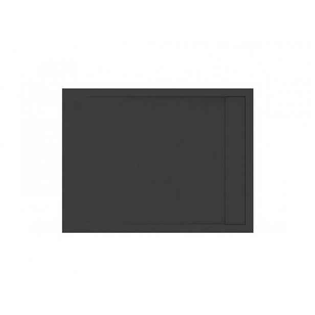 Sprchová vanička obdélníková Ravak Sandstone Pro 120x90 cm litý mramor černá XA03G743010