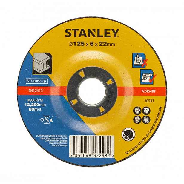 Stanley - Brusný kotouč na kov 125x22 mm STA32055-QZ