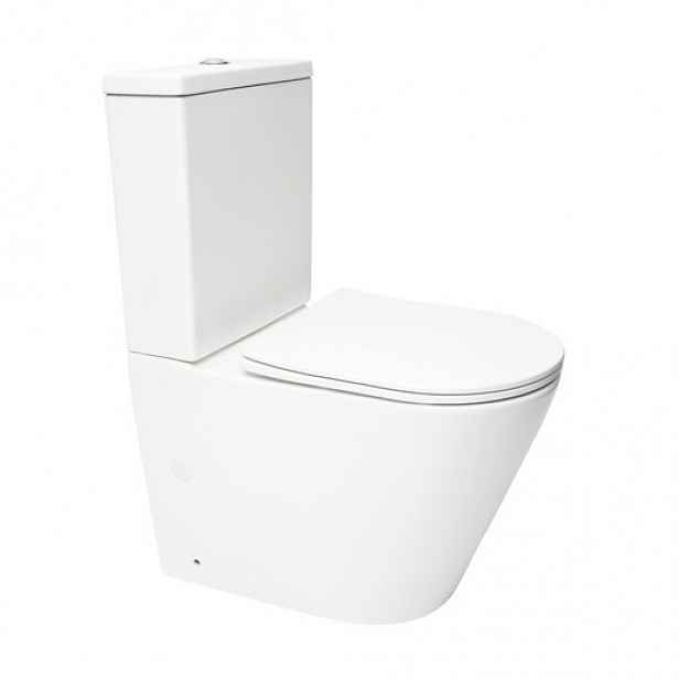 WC kombi komplet kombinovaný SAT Infinitio bílá matná mat vario odpad SATINF031VPSNWM