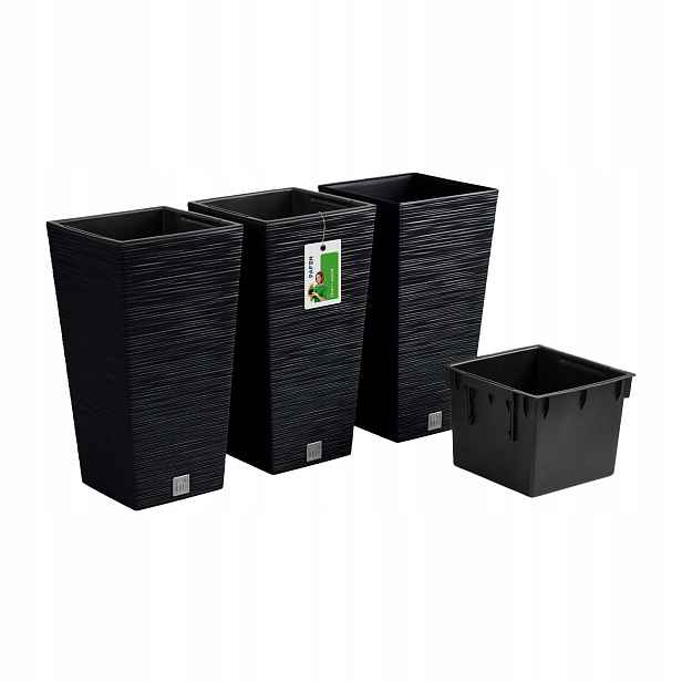 3x Květináč Furu DFSH240 Antracit