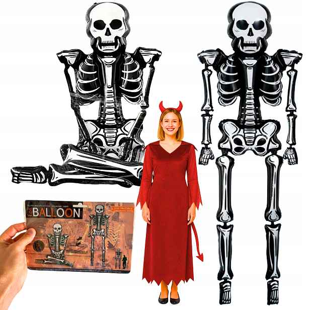 Foliový balónek Halloween Party pro děti Skládací stojící velký 2ks