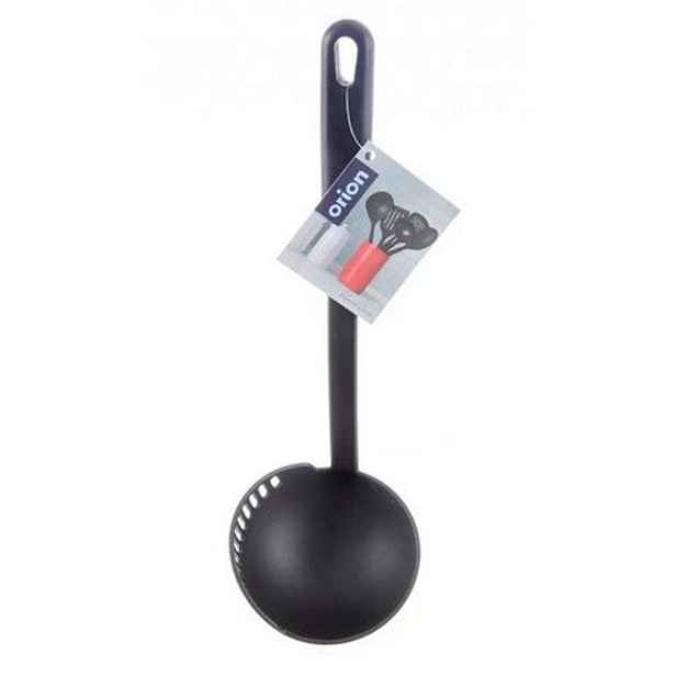 naběračka 30,5cm, d15cm s cedníkem, černá, do 200°C, PP, PBT plast