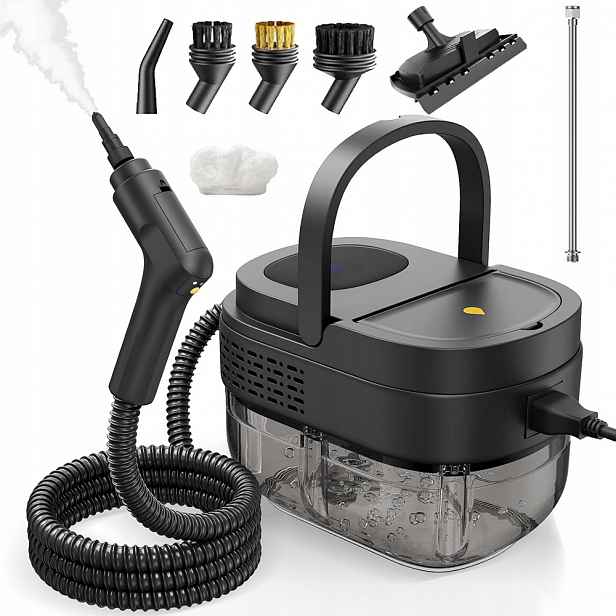 Ruční Parní Vysavač O Přenosném Výkonu 1600 ML S 3 Kartáčovými Hlavicemi 2500 W