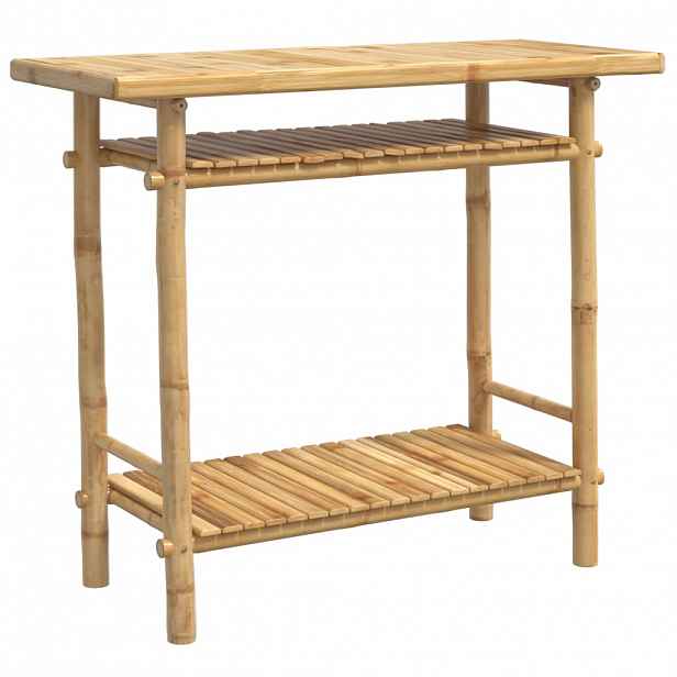 vidaXL Konzolový stolek 90 x 37 x 75 cm bambus