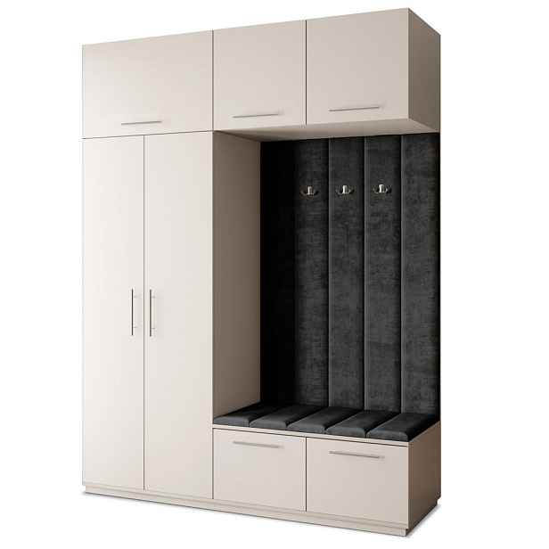 MASSENO MODERNÍ PŘEDSÍŇOVÁ SKŘÍŇ REMA, 180/240/60 cm, kašmírová