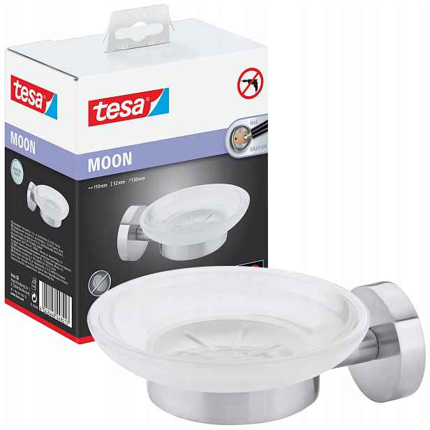 Mýdlenka Koupelnová Samolepicí Závěsná Tesa Moon do koupelny Kovová