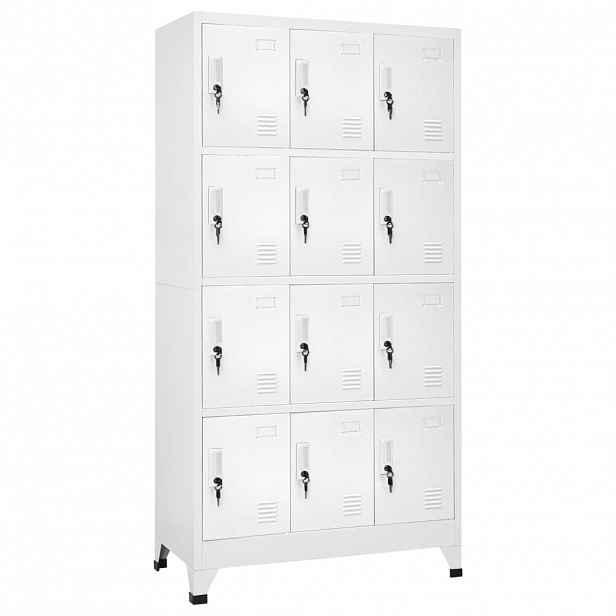vidaXL Šatní skříňka s 12 buňkami 90 x 45 x 180 cm