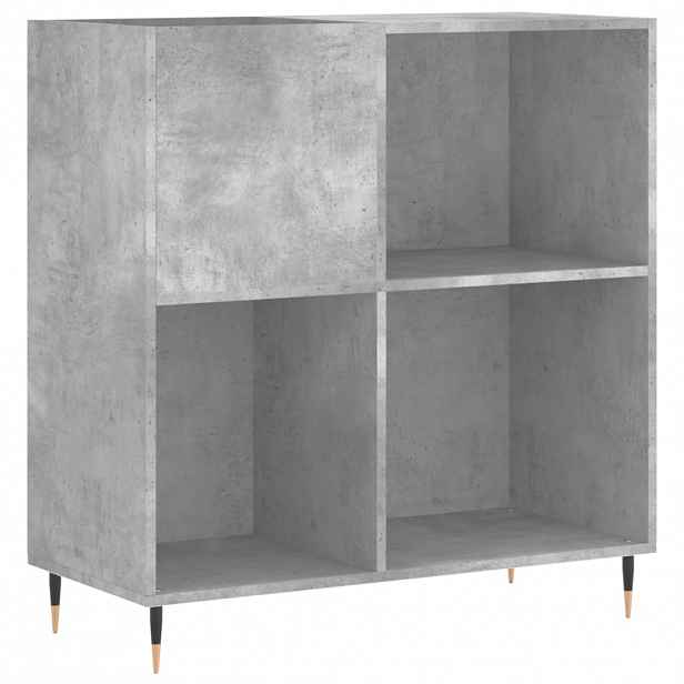 vidaXL Skříňka na LP desky betonově šedá 84,5x38x89cm kompozitní dřevo