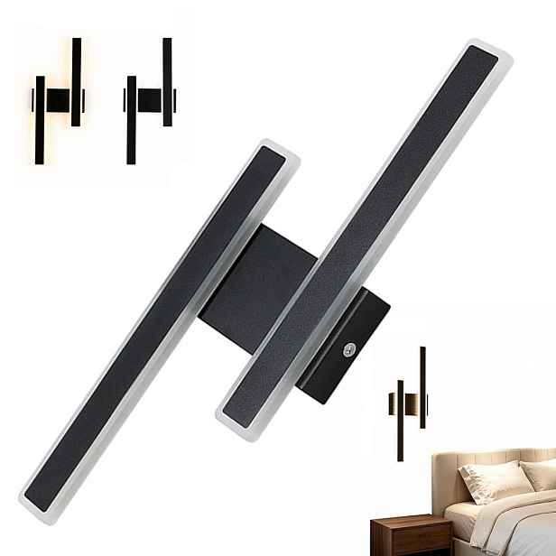 Nástěnná Lampa Nástěnné Led Černá Moderní Chodba Obývací Pokoj 3000K 32W