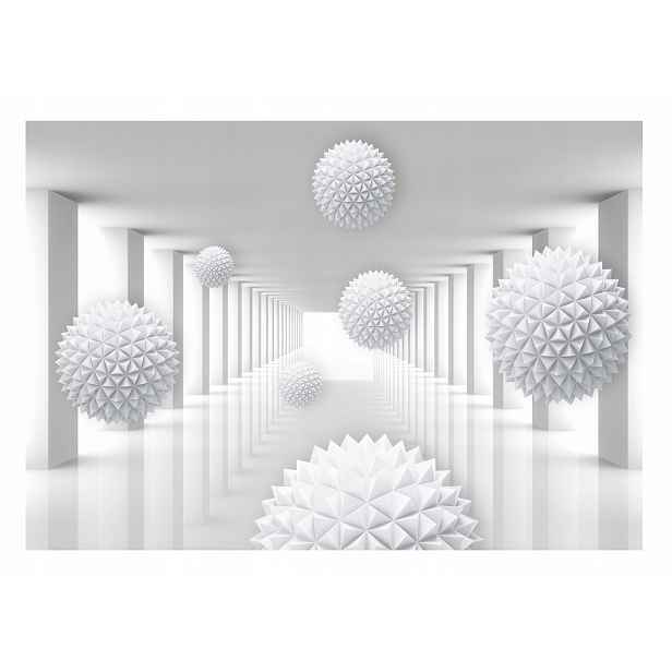 Fototapeta 3D Tunel Koule Optická Abstrakce Iluze Prostorová 416x254