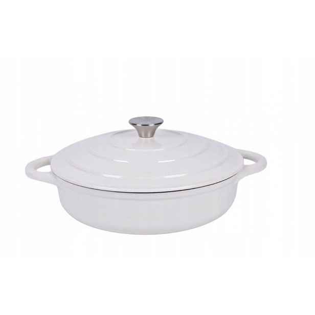 Hrnec 28 cm Nois kulatý mělký 3,5 L krémový