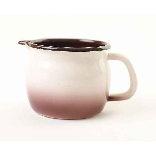hrnek d10 (0,8l) s výlevkou, CAPUCCINO, smalt
