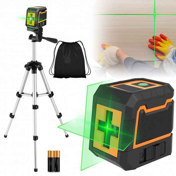 Laserová Vodováha Křížová Vodováha 360 Laser Sada Stativů Pro Polic