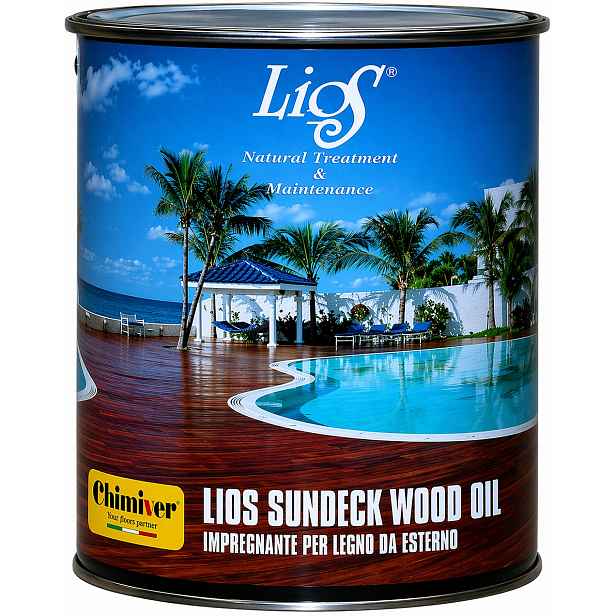 Maximus Sundeck Wood Oil Natural 1L silný olej na dřevěné terasy