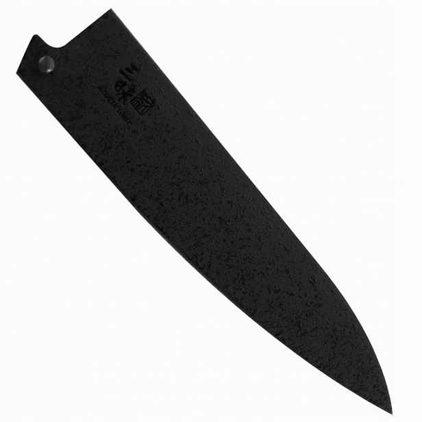Ochranný Nůž Mcusta Zanmai Saya Black 15 cm, univerzální dřevěný