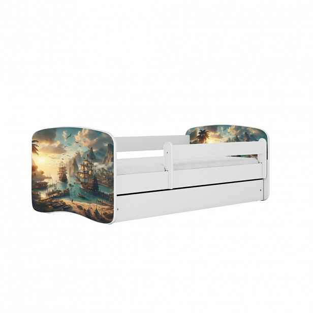 RAUMHIRSCH FURNITURE DĚTSKÁ POSTEL Schiff se zásuvkou 180/80 90/61/184