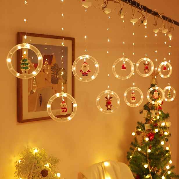 Vánoční světelný řetěz CHRISTMAS FRIENDS délka 300 cm výška 40-60 cm