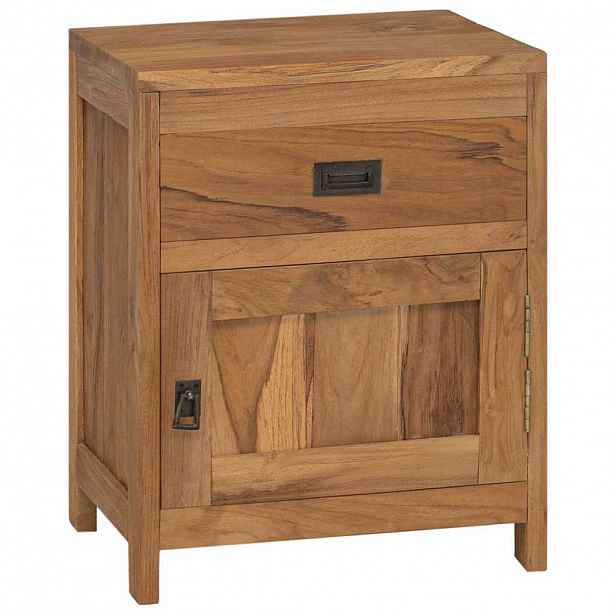 vidaXL Noční stolek masivní teak 40 x 30 x 50 cm