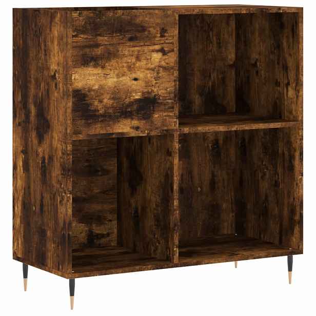 vidaXL Skříňka na LP desky kouřový dub 84,5x38x89 cm kompozitní dřevo