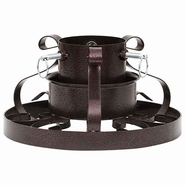 vidaXL Stojan na vánoční stromek měděný s patinou 29 x 29 x 15,5 cm