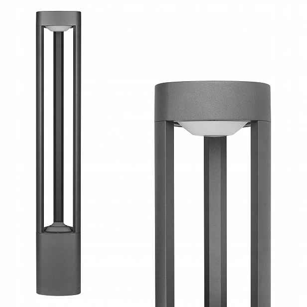Zahradní lampa 80 cm stojící venkovní Sloupek GX53 Antracit
