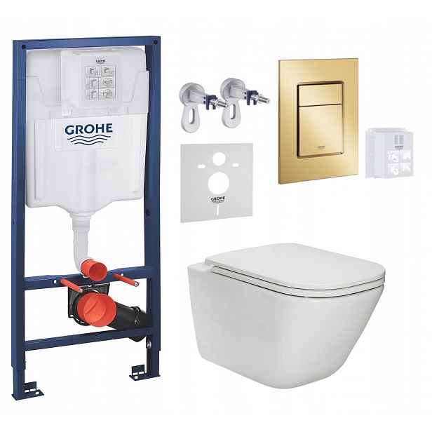 7v1 Podomítkový Wc Set Stelaz Grohe Wc Mísa Rim Roca Gap Tlačítko