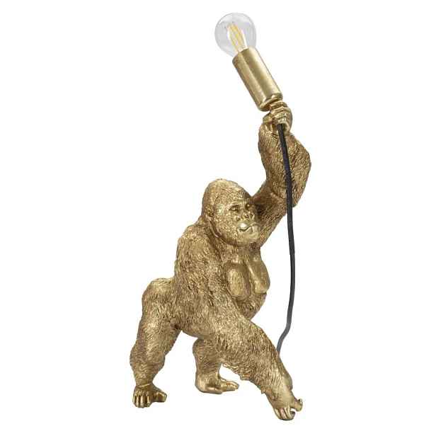 Mauro Ferretti Stolní lampa Gorilla 40 cm zlatá