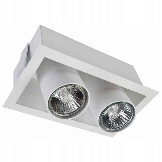 Dvojitá Podomítková Lampa Eye Mod Bílá 2xGU10 bodové osvětlení