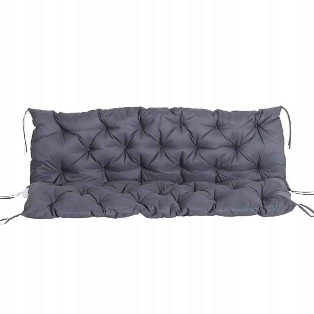 Polštář Patio C024 Šedý 150x98x8 cm Sedák a opěrka na lavičku