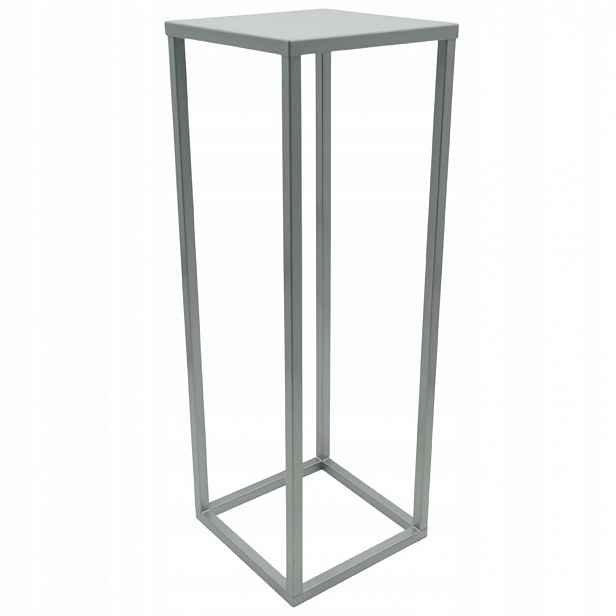 SIMPLE-16 Držák Na Květináč 70 cm kovový, stříbrný, 1-úrovňový