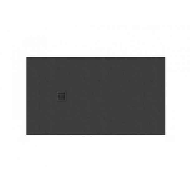 Sprchová vanička obdélníková Ravak Slate Pro 140x90 cm litý mramor černá XA03M733010