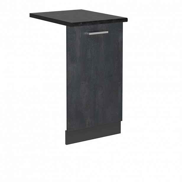 Vicco ČELNÍ PANEL MYČKY R-Line Černý beton 45 cm , PD Antracit