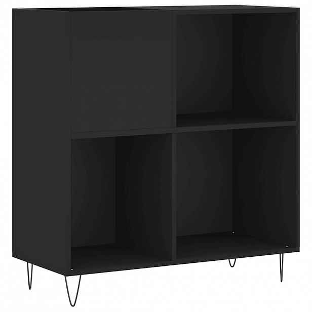 vidaXL Skříňka na LP desky černá 84,5 x 38 x 89 cm kompozitní dřevo
