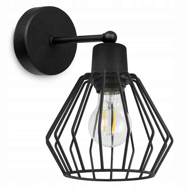 Nástěnná Lampa Nástěnné Svítidlo Kov Drátěnka Led