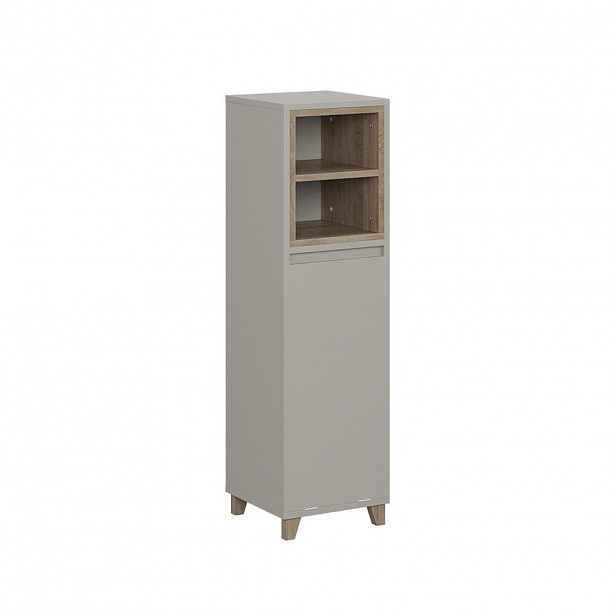 Vicco STŘEDNÍ SKŘÍŇKA Elnor Greige 30 x 105.2 cm s výklopným košem na prádlo